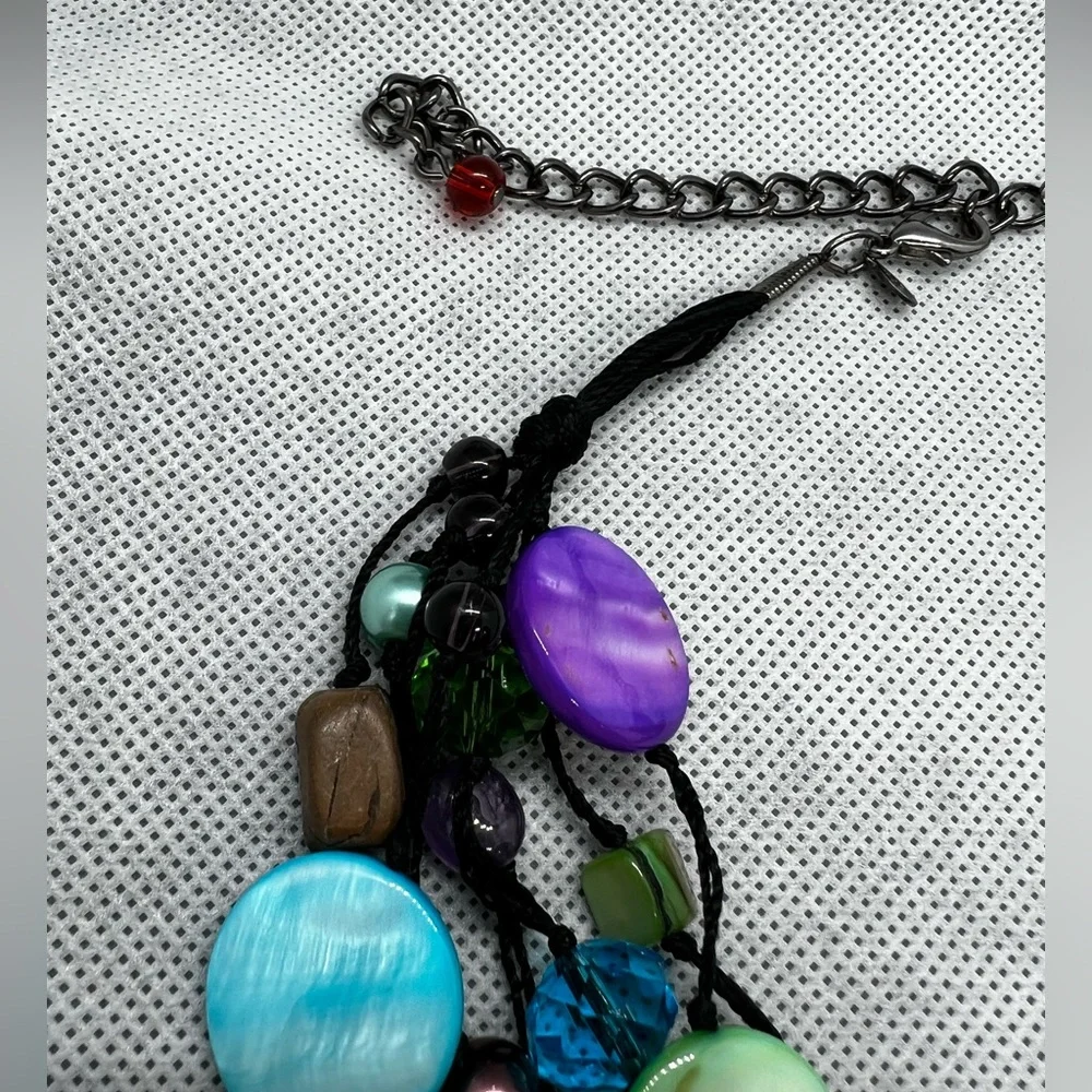 🆕 Vintage multicolored Rare necklace - Picture 8 of 11